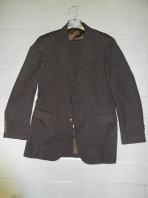 Dark brown Modern Suit-Mn Mod Su 6352-40-2pc-Size 40