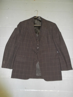 Brown Modern Suit-Mn Mod Su 6379-40-3pc-Size 40
