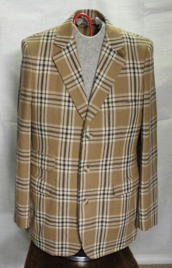 Brown, black, white Modern Suit-Mn Mod Su 6477-42-Size 42
