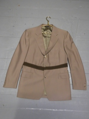 Tan Modern Suit-Mn Mod Su 6503-44-Size 44