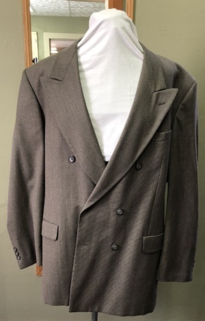 Brown Modern Suit-Mn Mod Su 6551-44-2pc-Size 44