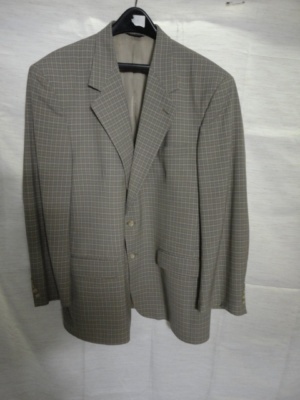 Brown and ivroy Modern Suit-Mn Mod Su 6679-46-Size 46