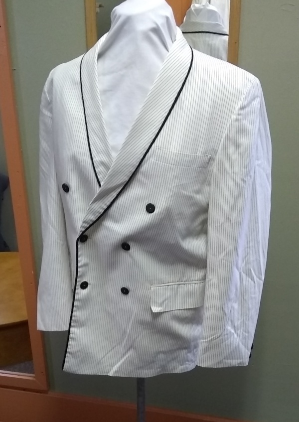 White and black Modern Suit-Mn Mod Su 8354-39-Size 39