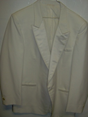 White Modern Suit-Mn Mod Su 8500-44-Size 44