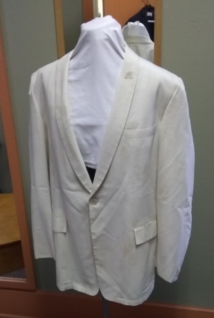 Cream Modern Suit-Mn Mod Su 8502-44-Size 44