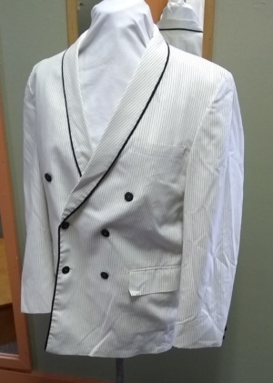 White and black Modern Suit-Mn Mod Su 8550-42-Size 42