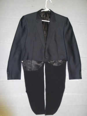 Black Period Suit-Mn Pd Su 1404-Size 42