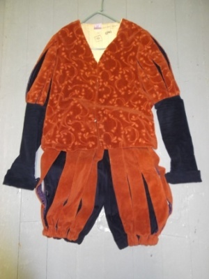 Brown and Blue Renaissance Suit-Mn Rn Su 5401-Chest 44