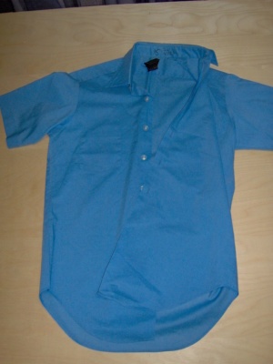 dark blue short sleeve shirt-Mn SS Sht 4200-Neck-15.5