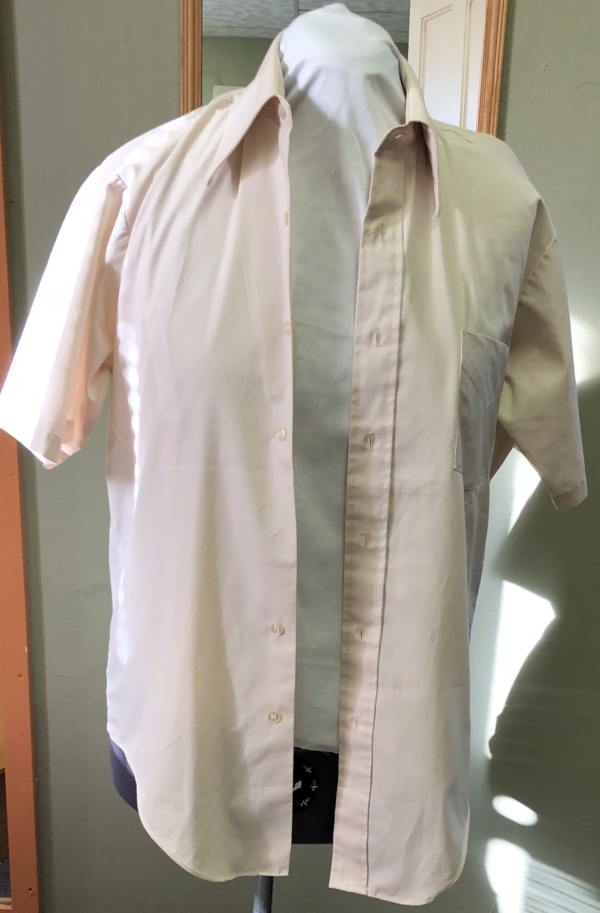 tan short sleeve shirt-Mn SS Sht 6201-Neck-15.5