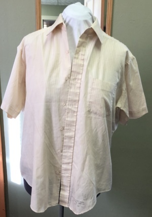 lt tan short sleeve shirt-Mn SS Sht 6400-Neck-16.5