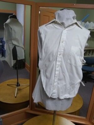 White short sleeve shirt-Mn SS Sht 8200-Neck 15