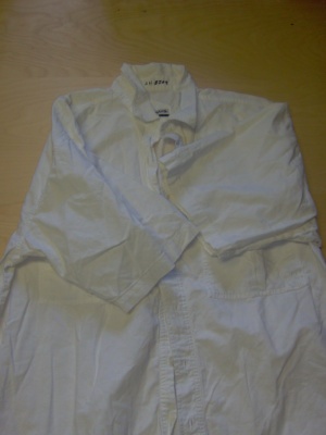 cream short sleeve shirt-Mn SS Sht 8600-Neck-17.5