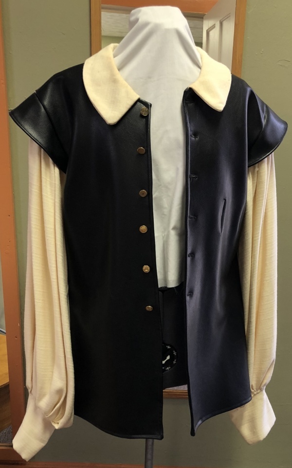 Black and cream Cavalier Shirt-Mn Sh Vst 1200-Cyrano04-Chest 40