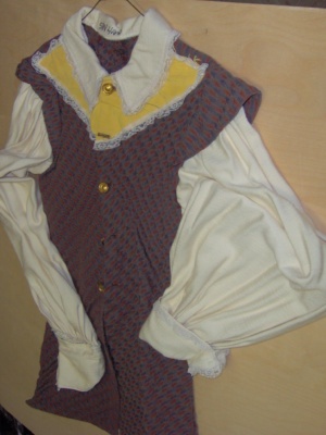 blue and yellow and red and crem Cavalier Shirt-Mn Sh Vst 4050-Cyrano04-Chest 34