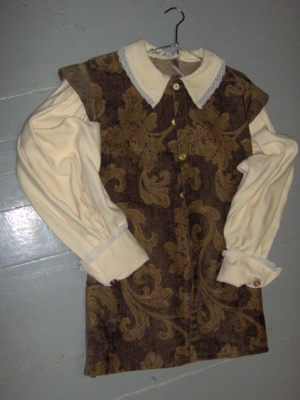 brown and grey and cream Cavalier Shirt-Mn Sh Vst 6225-Cyrano04-Chest 40