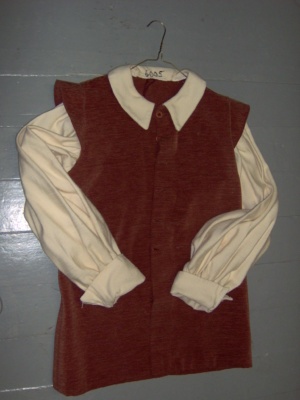 brown and cream Cavalier Shirt-Mn Sh Vst 6401-Cyrano04-Chest 44