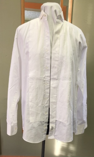 White Tuxedo Shirt-Mn Tx Sht 8023-Neck 14