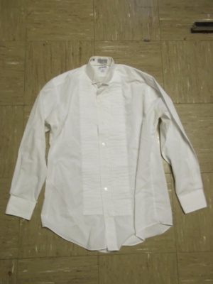 White Tuxedo Shirt-Mn Tx Sht 8220-Neck 15.5