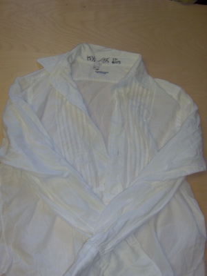 White Tuxedo Shirt-Mn Tx Sht 8440-Neck 16.5
