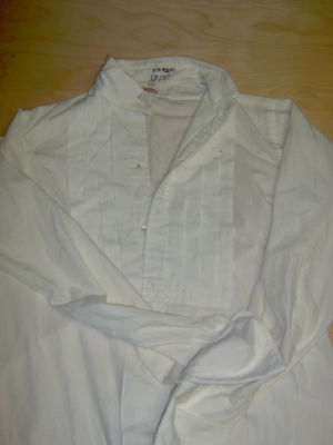 White Tuxedo Shirt-Mn Tx Sht 8443-Neck 16.5