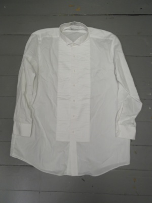 White Tuxedo Shirt-Mn Tx Sht 8642-Neck 17.5