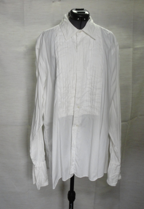White Tuxedo Shirt-Mn Tx Sht 8660-Neck 17.5
