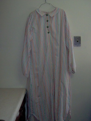 White, green, blue, pink, orange Pajamas-NT GWN 8750-Top Chest 50