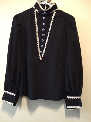 Black white Period Blouse-Pd Bl 1408-Bust 38