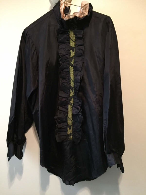 Black white Period Blouse-Pd Bl 1700-Bust 44