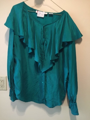 Green Period Blouse-Pd Bl 3801-Bust 48