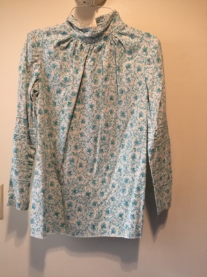 Blue white Period Blouse-Pd Bl 4425-Bust 38