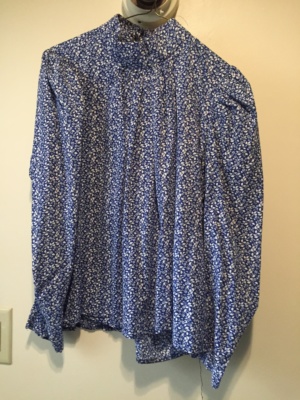 Blue white Period Blouse-Pd Bl 4926-Bust 50