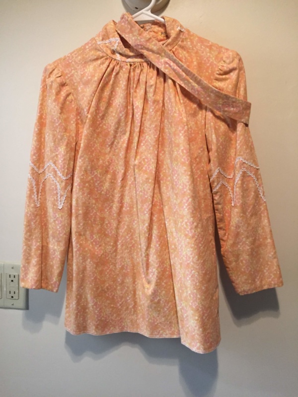 Orange Period Blouse-Pd Bl 5326-Bust 36