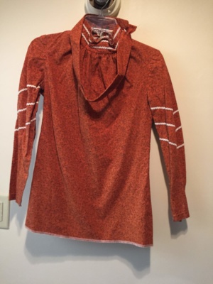 Orange Period Blouse-Pd Bl 5327-Bust 36