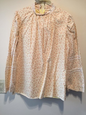 Yellow orange Period Blouse-Pd Bl 5526-Bust 40