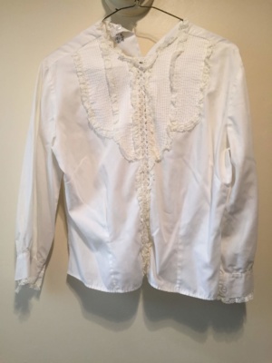White Period Blouse-Pd Bl 8407-Bust 42