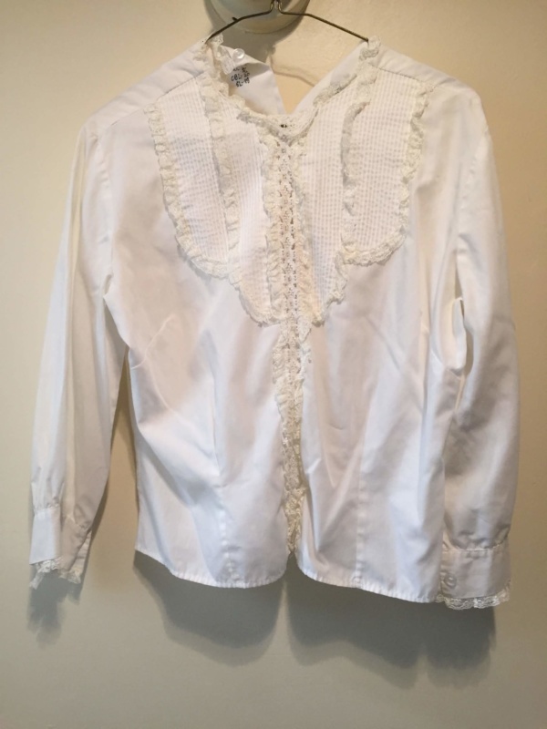 White Period Blouse-Pd Bl 8407-Bust 42