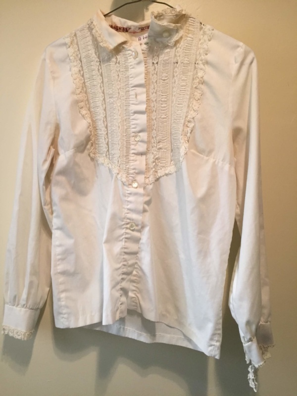 White Period Blouse-Pd Bl 8512-Bust 40