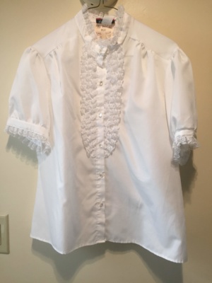 White Period Blouse-Pd Bl 8610-Bust 43
