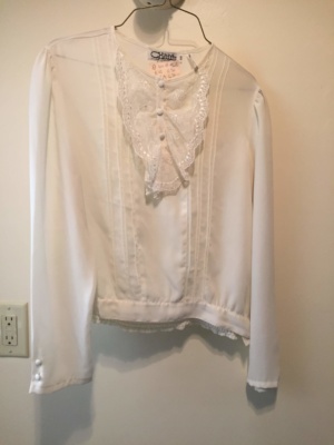 White Period Blouse-Pd Bl 8613-Bust 42