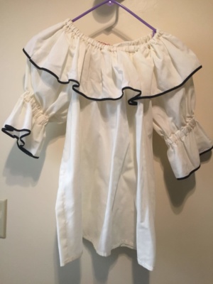 White Period Blouse-Pd Bl 8702-Bust 44