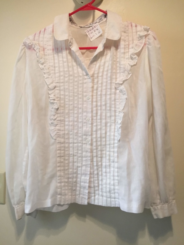 White Period Blouse-Pd Bl 8703-Bust 44