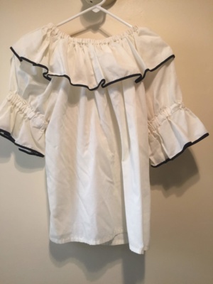 White Period Blouse-Pd Bl 8705-Bust 44