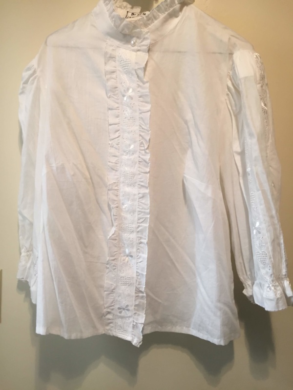 White Period Blouse-Pd Bl 8803-Bust 46
