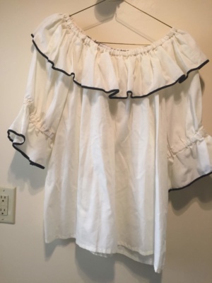 White Period Blouse-Pd Bl 8902-Bust 56