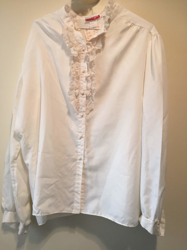 White Period Blouse-Pd Bl 8916-Bust 50