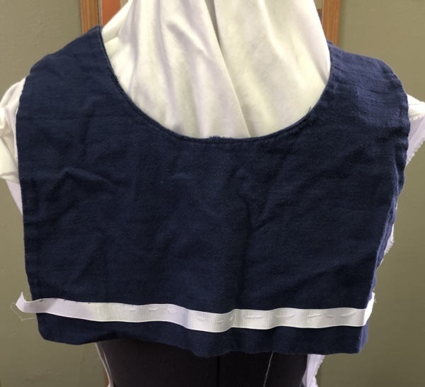 Navy, white, and yellow False Shirt Collar-SHT CLR 4001