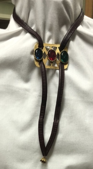 Brown and gold String Ties-STR TI 6002-Length 30