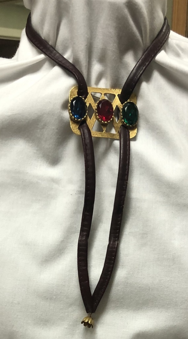 Brown and gold String Ties-STR TI 6002-Length 30